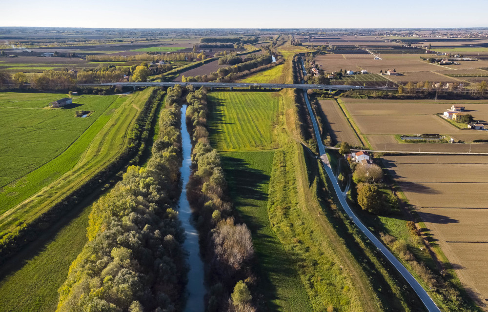 View of the Ferrara countryside