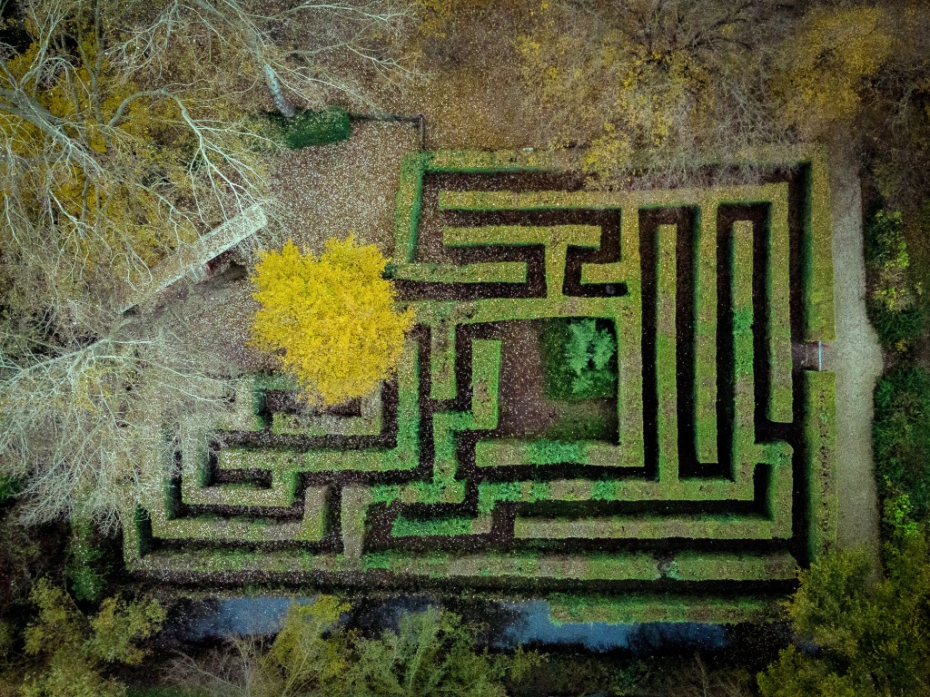 The Labyrinth of the Minotaur. Photo: Castle of San Pelagio