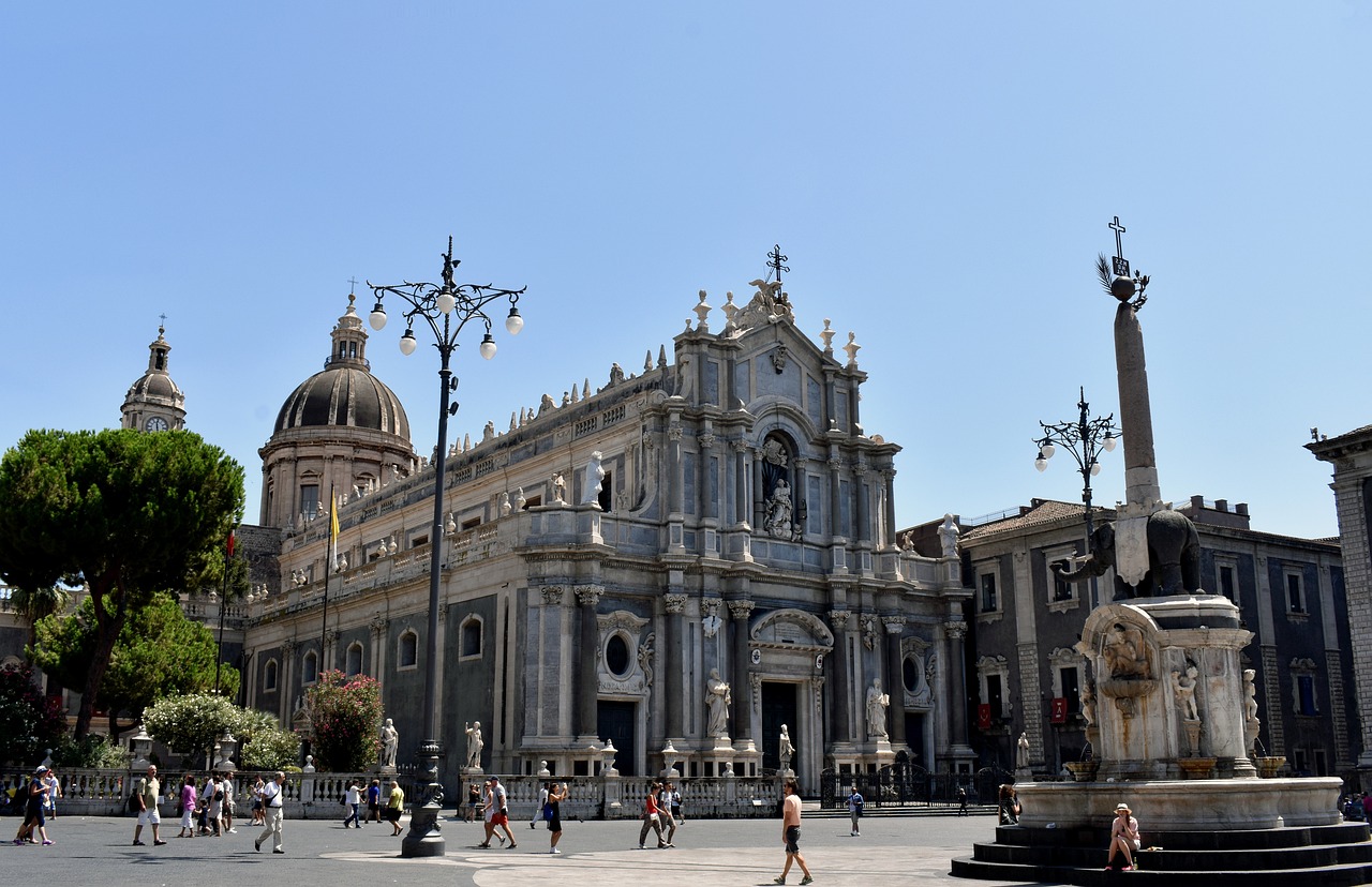 St. Agatha's Cathedral and the Elephant Fountain