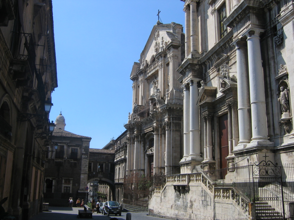 The church and convent of St. Benedict (Catania)