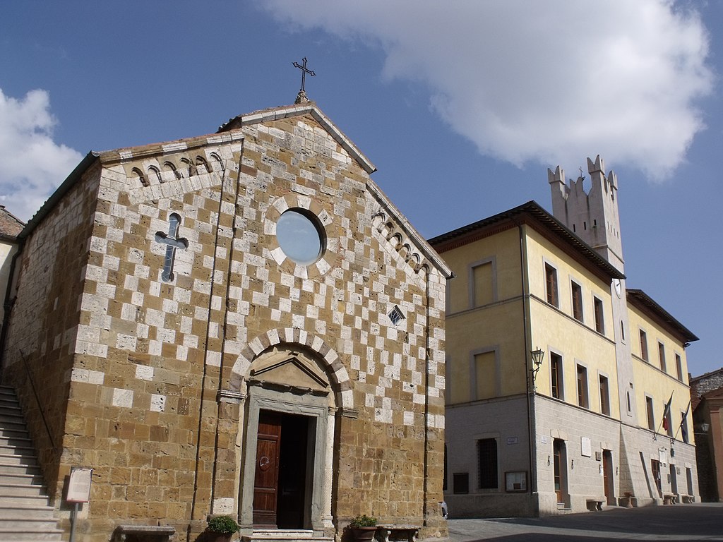 The church of Saints Peter and Andrew in Trequanda