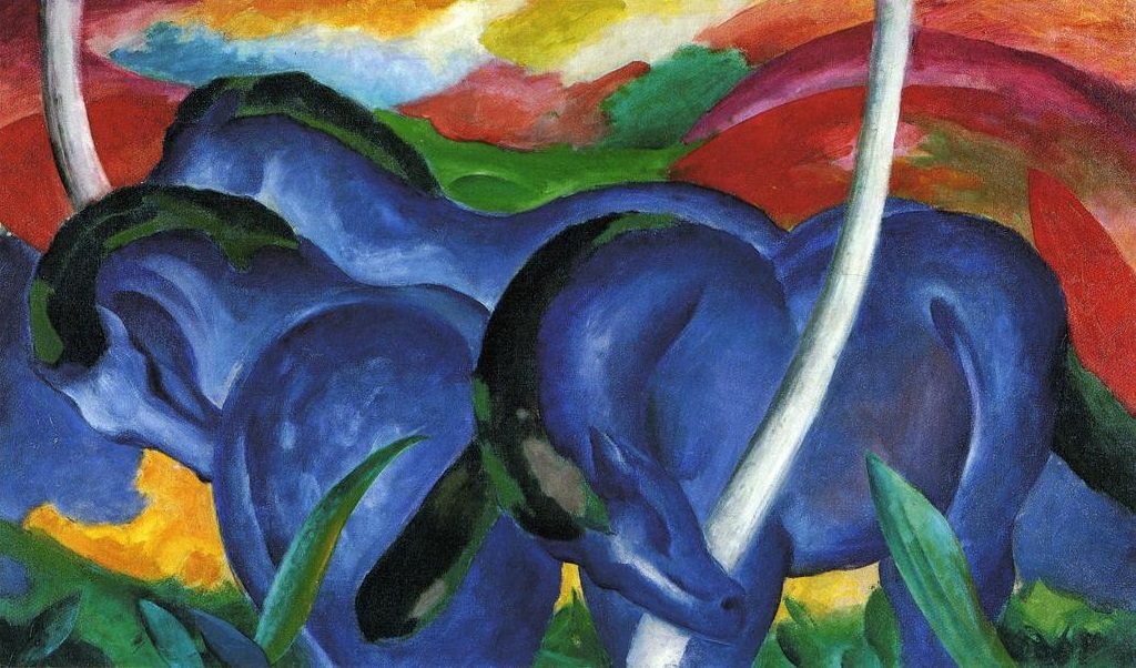 Franz Marc, Cavalli (1911; olio su tela, 103 x 178 cm; Minneapolis, Walker Art Center)
 Franz Marc, Cavalli (1911; olio su tela, 103 x 178 cm; Minneapolis, Walker Art Center)