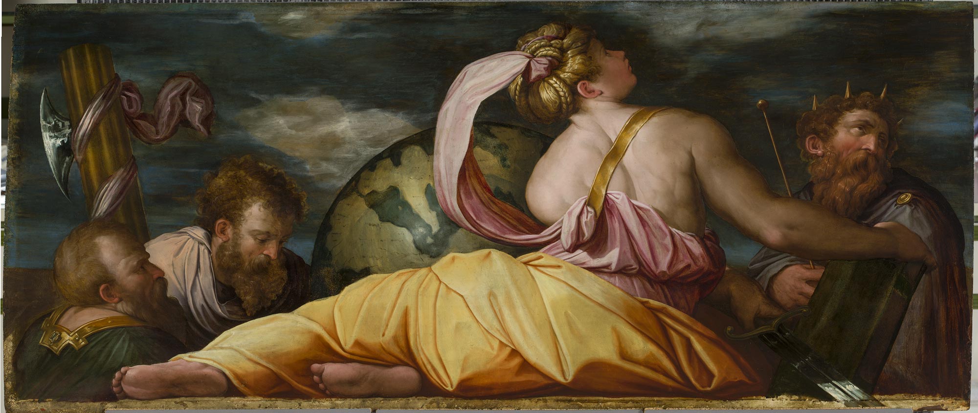 Giorgio Vasari, La Giustizia (1541-1542; olio su tavola, 78 x 181,5 cm; Venezia, Gallerie dell’Accademia)