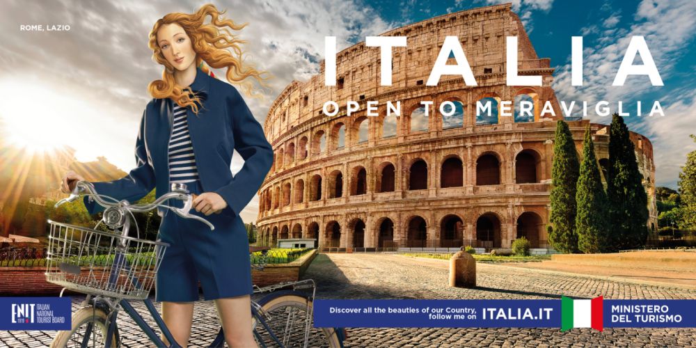 Venus influencer Ministry of Tourism unveils campaign to promote Italy