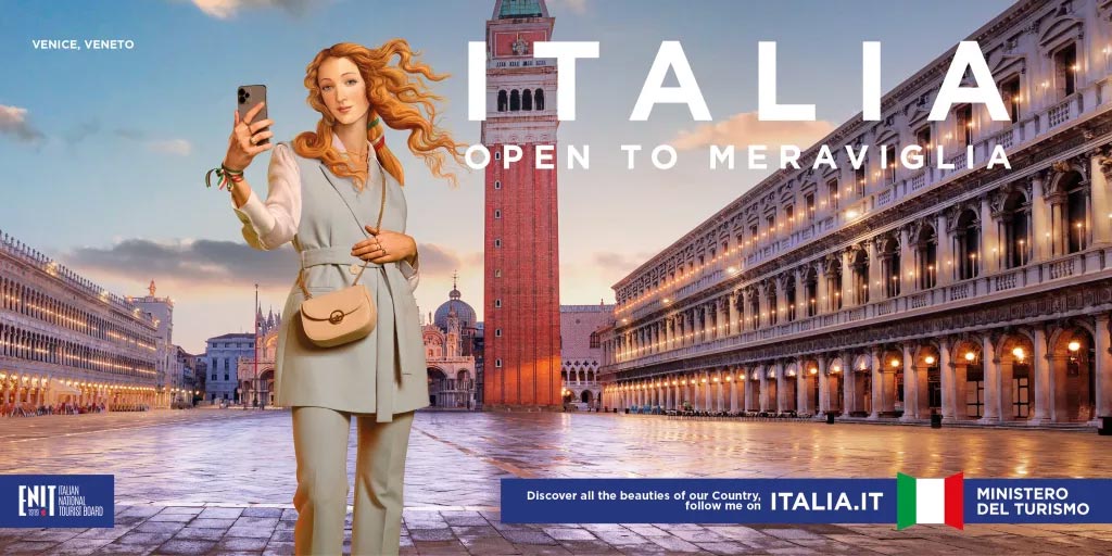 La Venere influencer: il Ministero del Turismo presenta la campagna per promuovere l'Italia