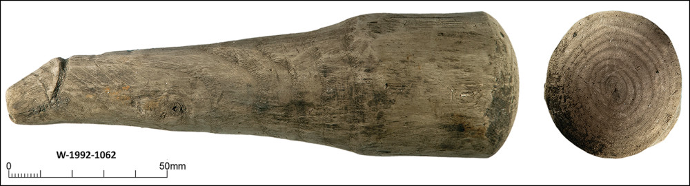 L'objet en bois trouvé dans le fort romain de Vindolanda