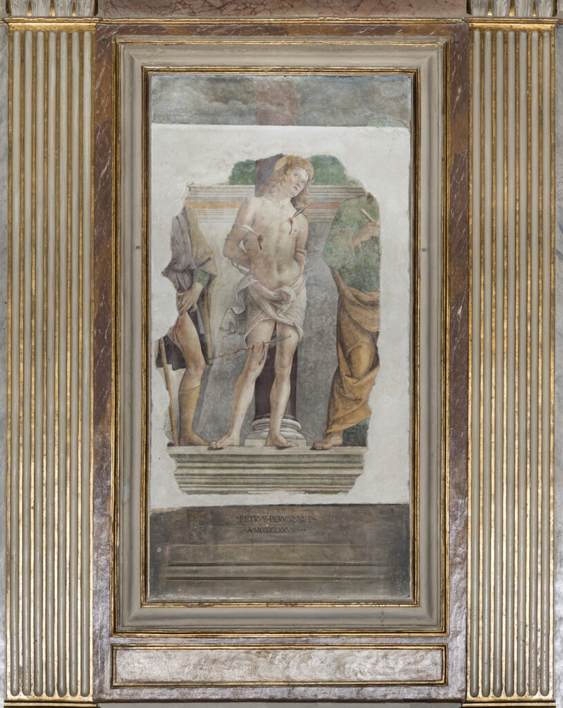 Perugino's fragmentary fresco in Cerqueto