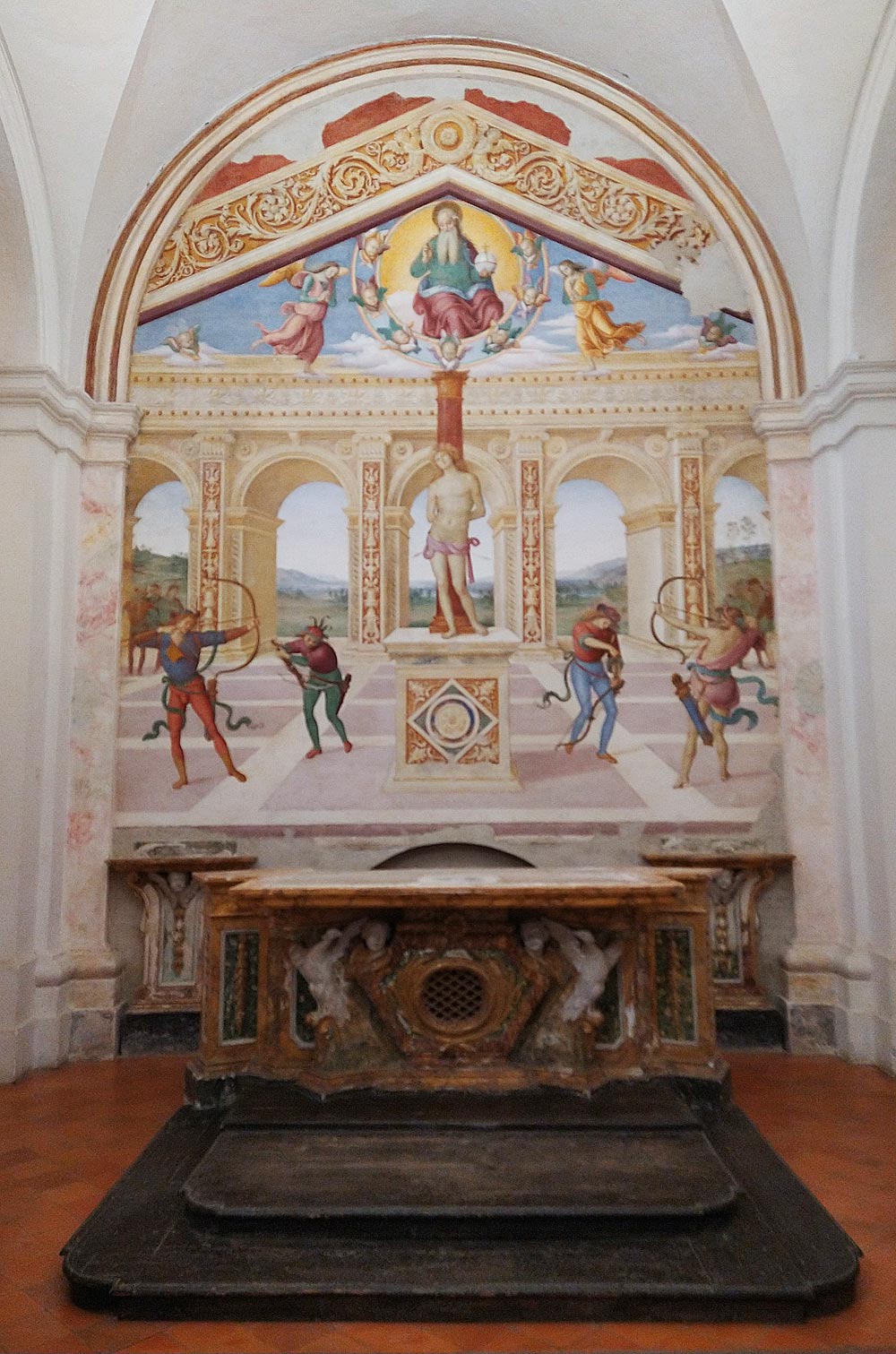 Perugino's fresco in Panicale. Photo: Windows on Art