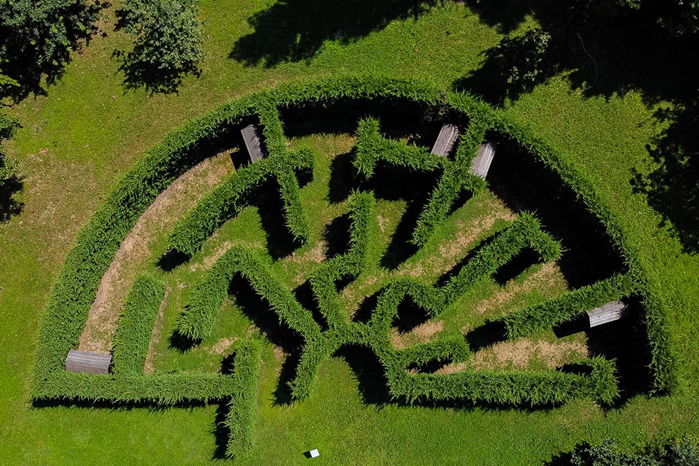 Piero Gilardi, Labyrinthic Anthropocene (2018; installation; Turin, PAV - Parco Arte Vivente). Photo: PAV