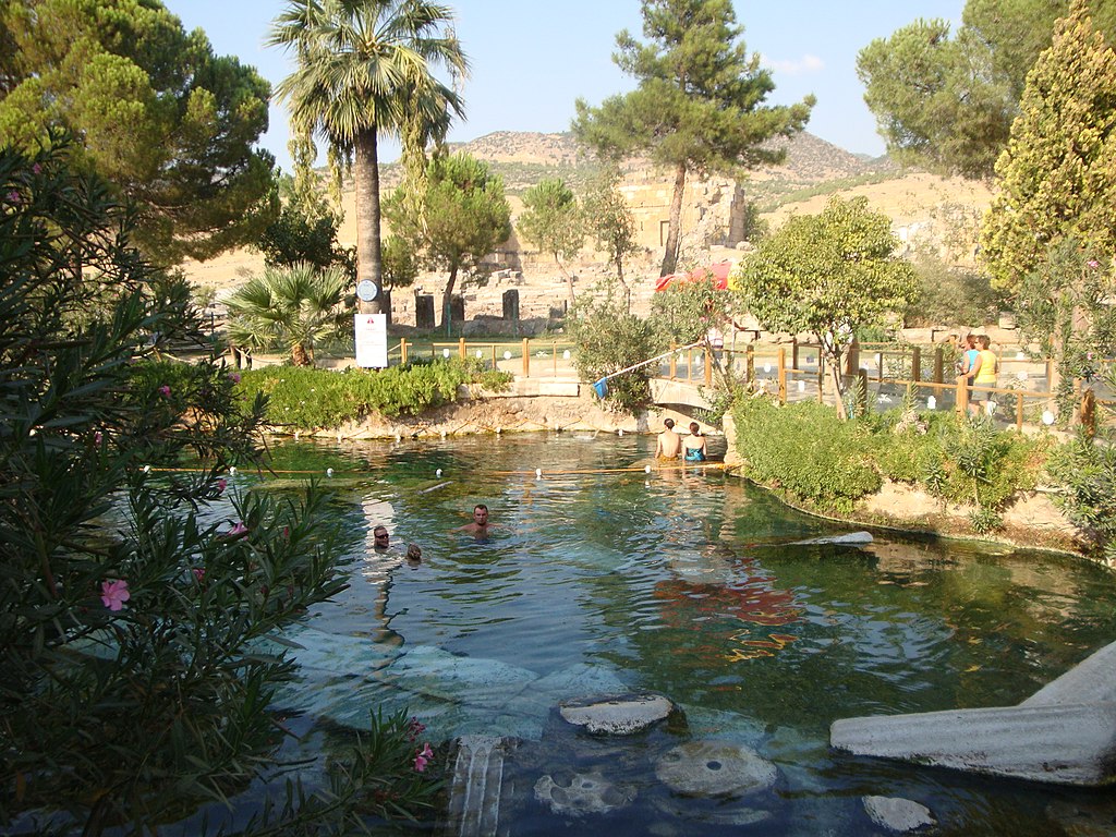 Piscina de Cleopatra en Hierápolis-Pamukkale