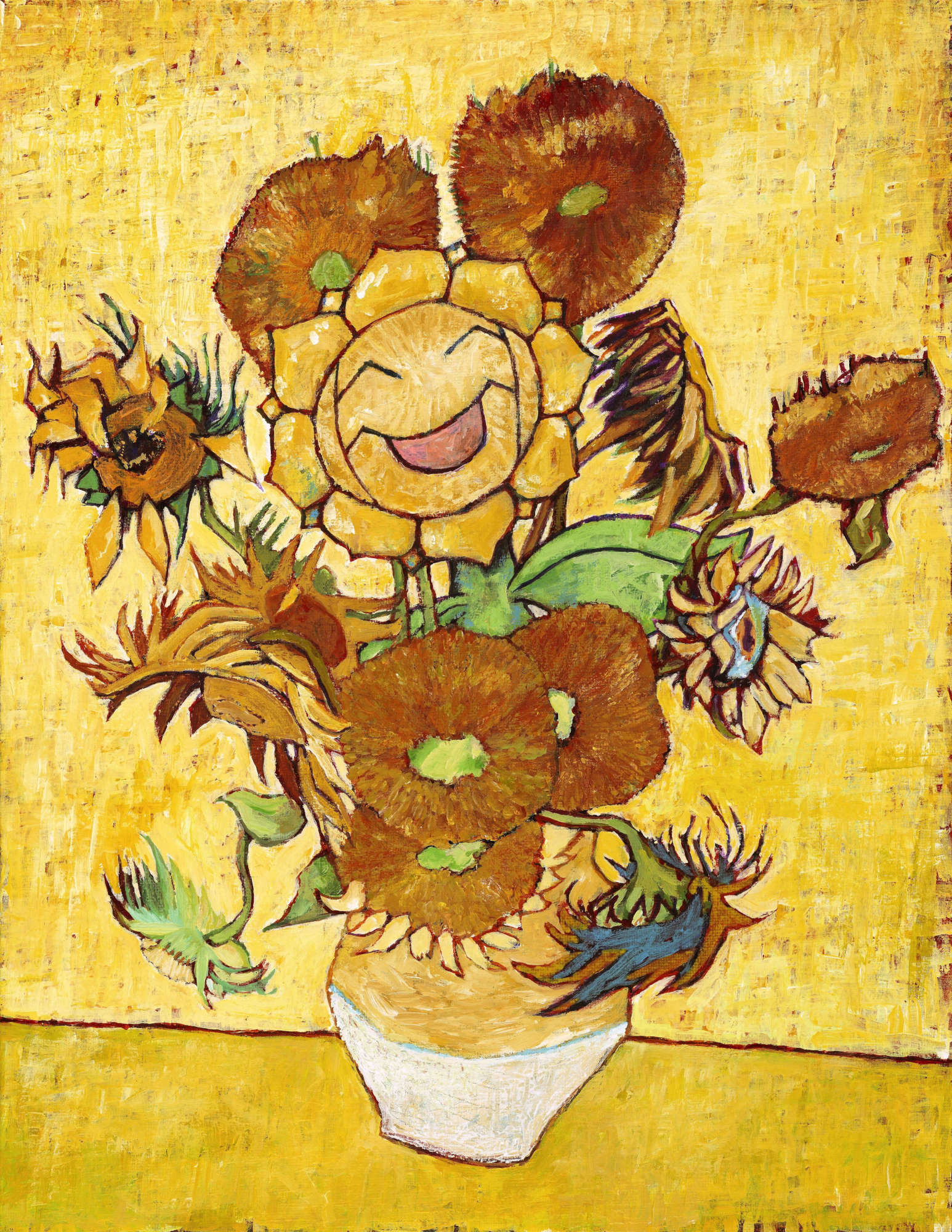 Tableau Giclée Pokémon Van Gogh : Evoli 42x32 cm + certificat d
