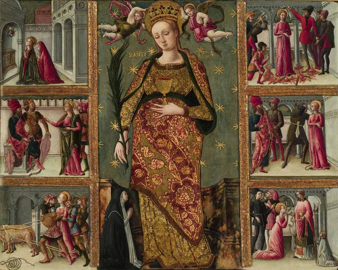 Quinzio da Murano, Santa Lucia and stories of her life