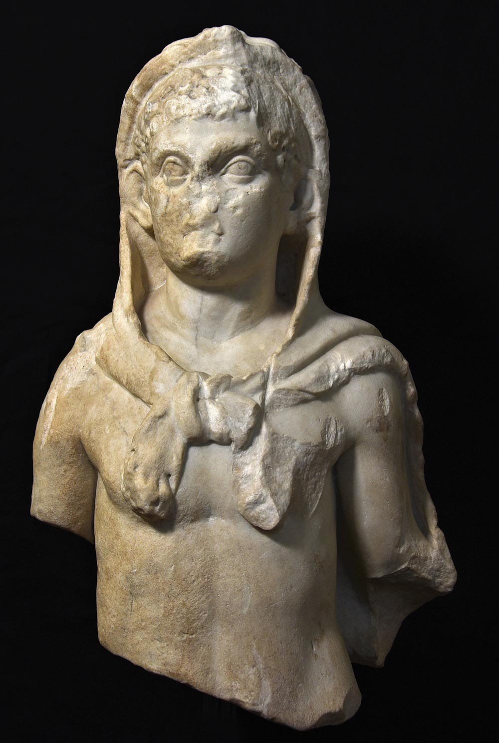 Statua di Ercole fanciullo (II-III secolo d.C.; marmo bianco, 53 x 36 cm; Guidonia Montecelio, Museo Civico Archeologico Rodolfo Lanciani)