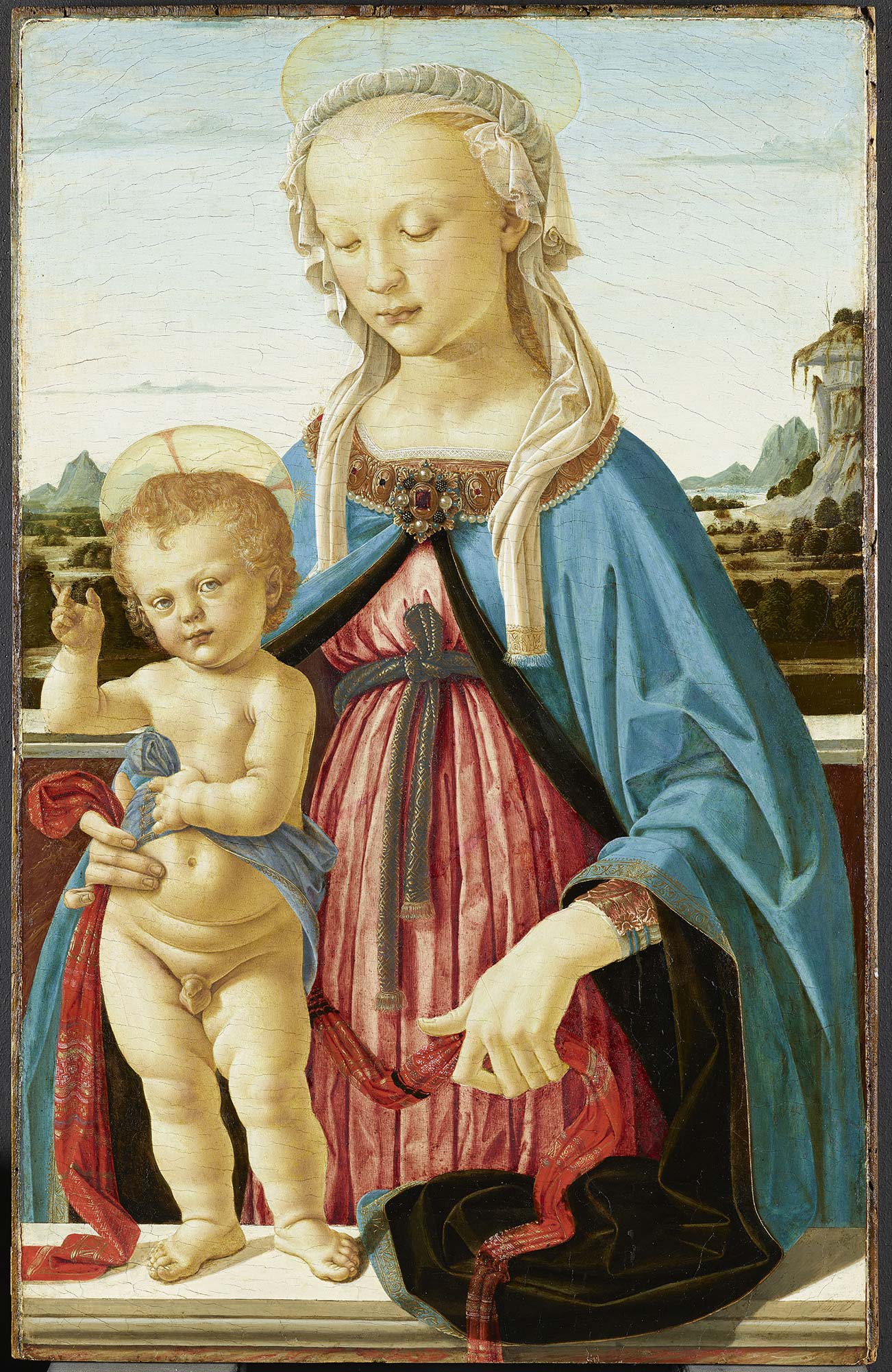 Andrea del Verrocchio, Madonna col Bambino (1472 circa; tempera su tavola; Berlino, Staatliche Museen, Gemäldegalerie)
 Andrea del Verrocchio, Madonna col Bambino (1472 circa; tempera su tavola; Berlino, Staatliche Museen, Gemäldegalerie)