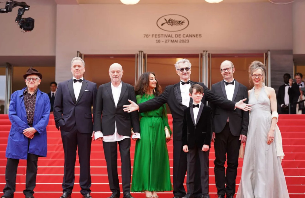 Cannes Film Festival red carpet for Wim Wenders and Anselm Kiefer