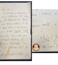 Restituita dopo oltre dieci anni lettera autografa di D'Annunzio alla Biblioteca Centrale di Roma 