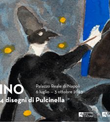 104 disegni di Pulcinella di Mimmo Paladino in mostra al Palazzo Reale di Napoli 