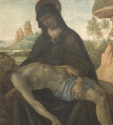 Ein Meisterwerk des jungen Perugino: die Pietà von Farneto