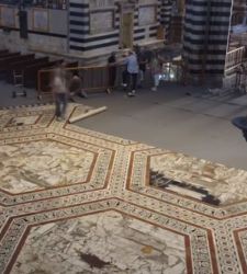 Siena Cathedral floor: new uncovering and new national spot 