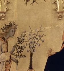 Simone Martini's Annunciation, a summit of the Sienese school.