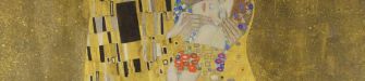 Klimt's Kiss, the idyll to which two lovers tenderly surrender themselves