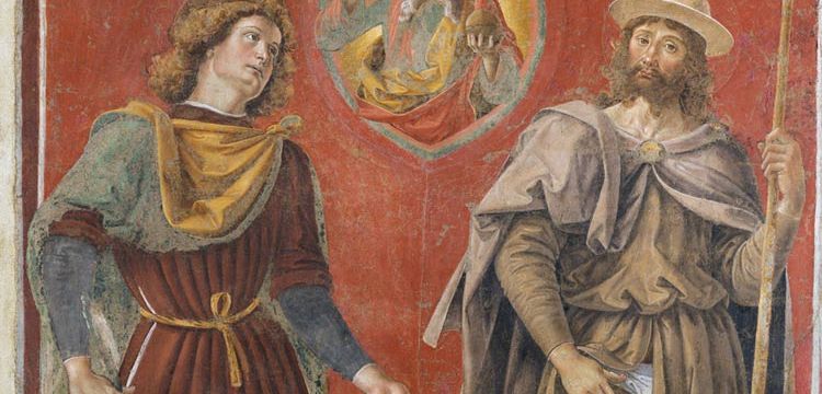 Un Perugino contro la peste: il gonfalone dei santi Romano e Rocco di Deruta