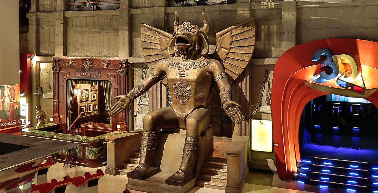The copy of the Moloch inside the Temple Hall. Photo: National Museum of Cinema, Turin