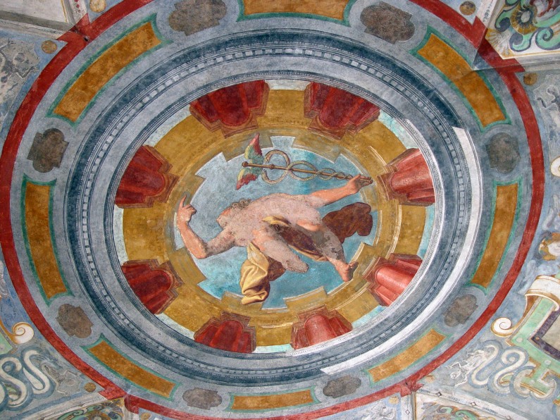 4. Camillo Procaccini, Mercury (1587-1589; fresco; Lainate, Villa Visconti Borromeo Litta)