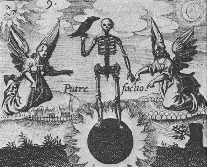 5. Putrefactio, from Johann Daniel Mylius and Balthazar Schwan, Philosophia Reformata, engravings by Balthazar Schwan (1622)