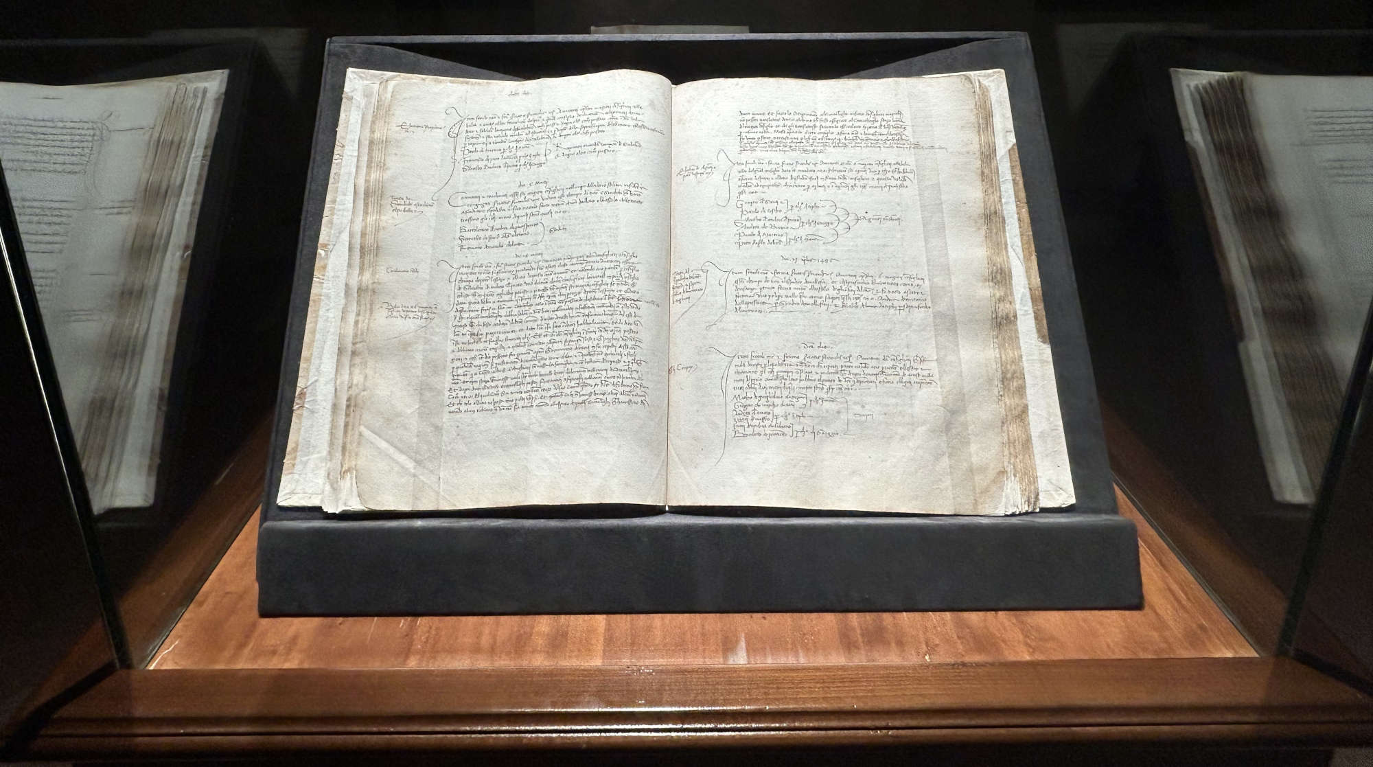 The copy of Michelangelo's baptismal act.