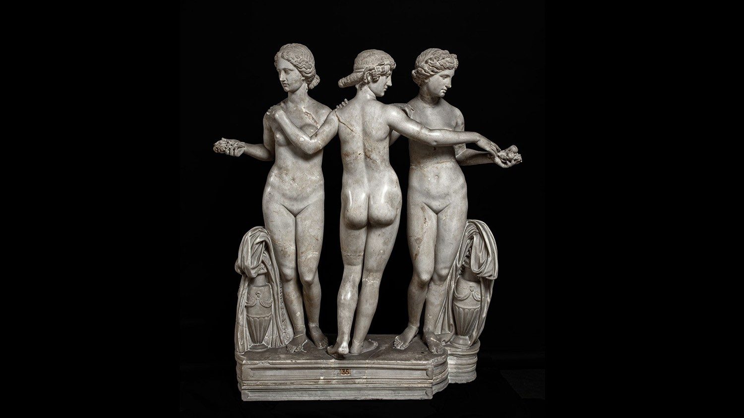 Roman art, The Three Graces (2nd century AD; Parian marble, 137 x 116 x 41 cm; Vatican City, Vatican Museums)