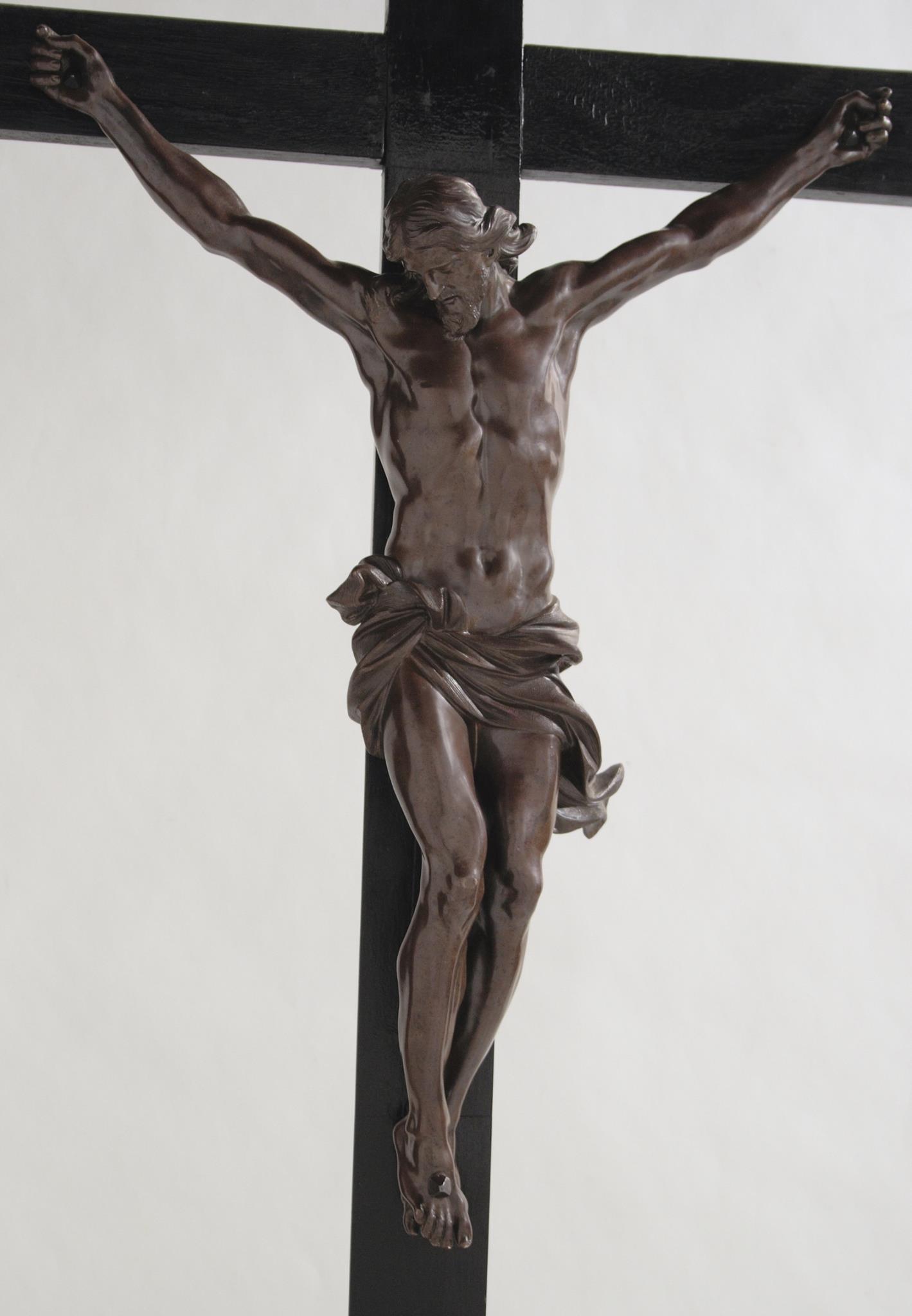 Gian Lorenzo Bernini (d'après un modèle), Crucifix (après 1660 ; bronze ; Massa, Museo Diocesano)
