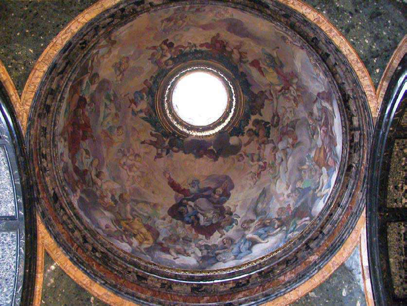 Luigi Garzi, God the Father in Glory (1684; fresco; Rome, Santa Maria del Popolo, Cybo Chapel)