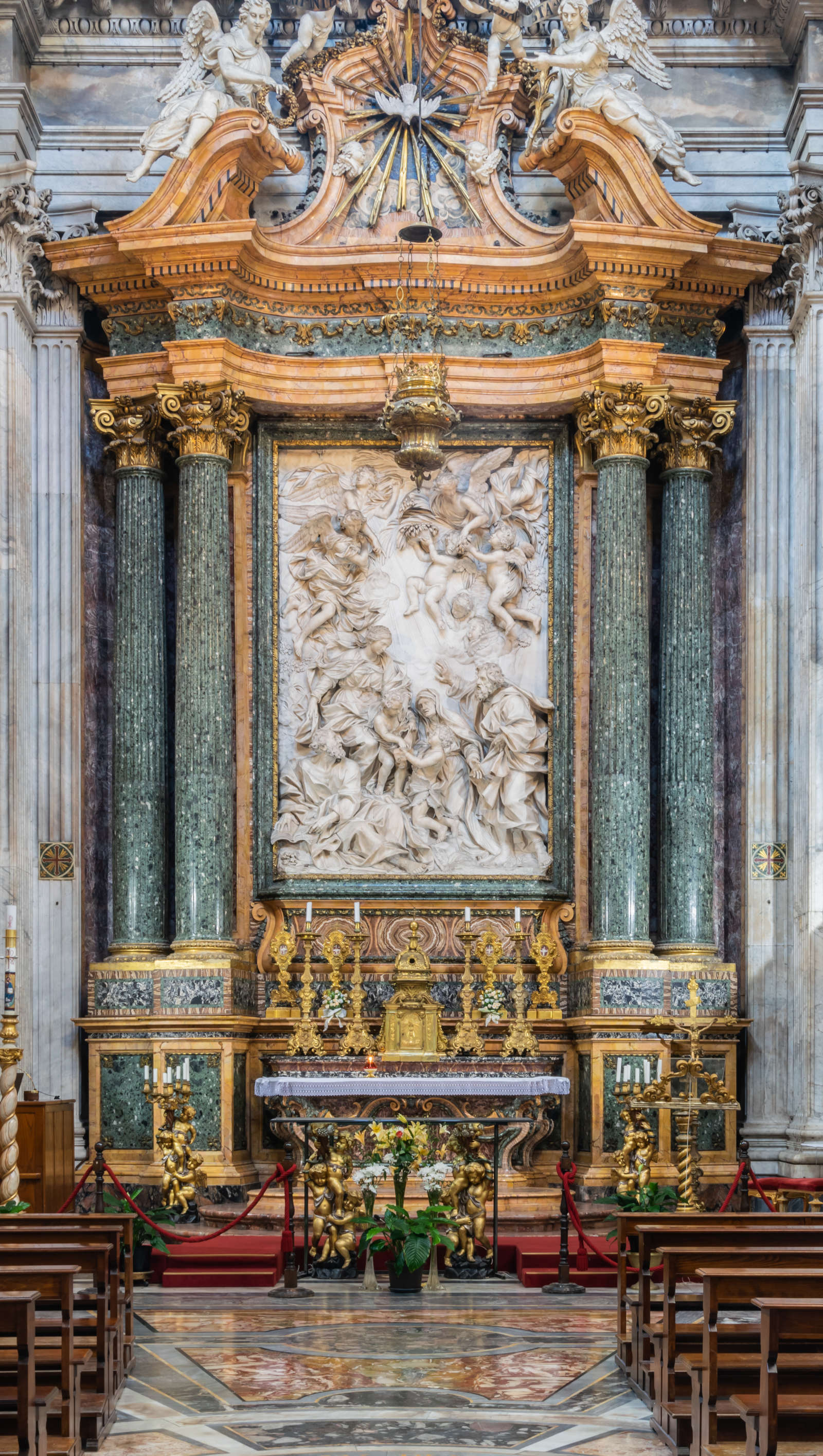 La Sainte Famille par Domenico Guidi. Photo : Krzysztof Golik