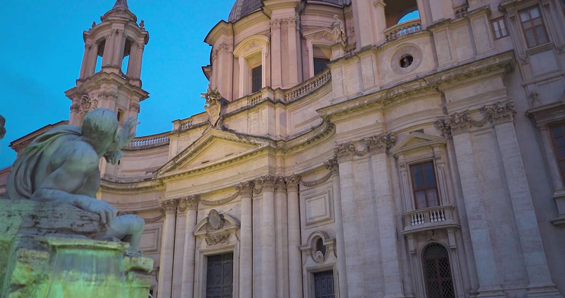 The facade of Sant'Agnese in Agone
