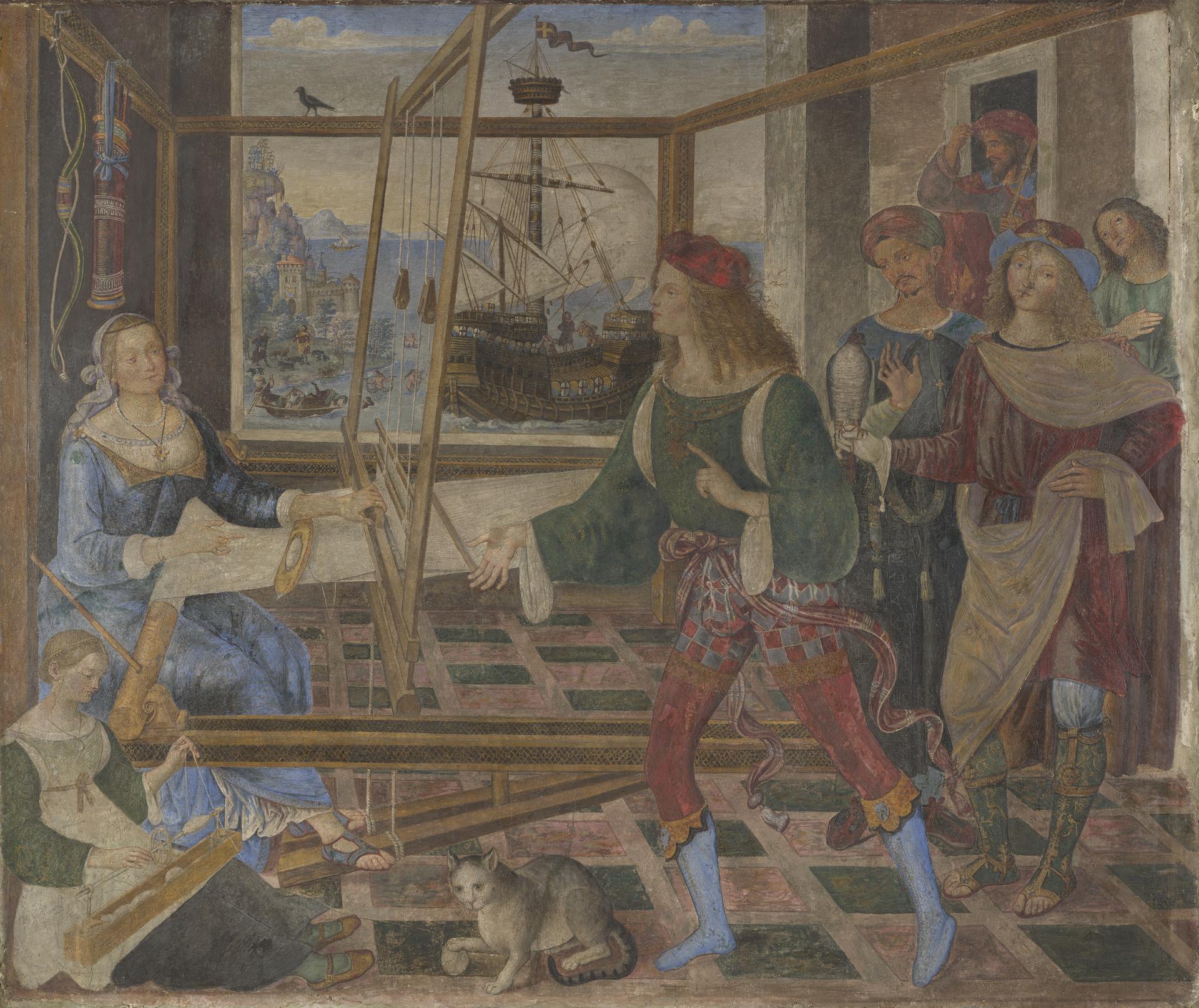 Pinturicchio, The Return of Ulysses (c. 1509; fresco transported on canvas, 125.5 x 152 cm; London, National Gallery)