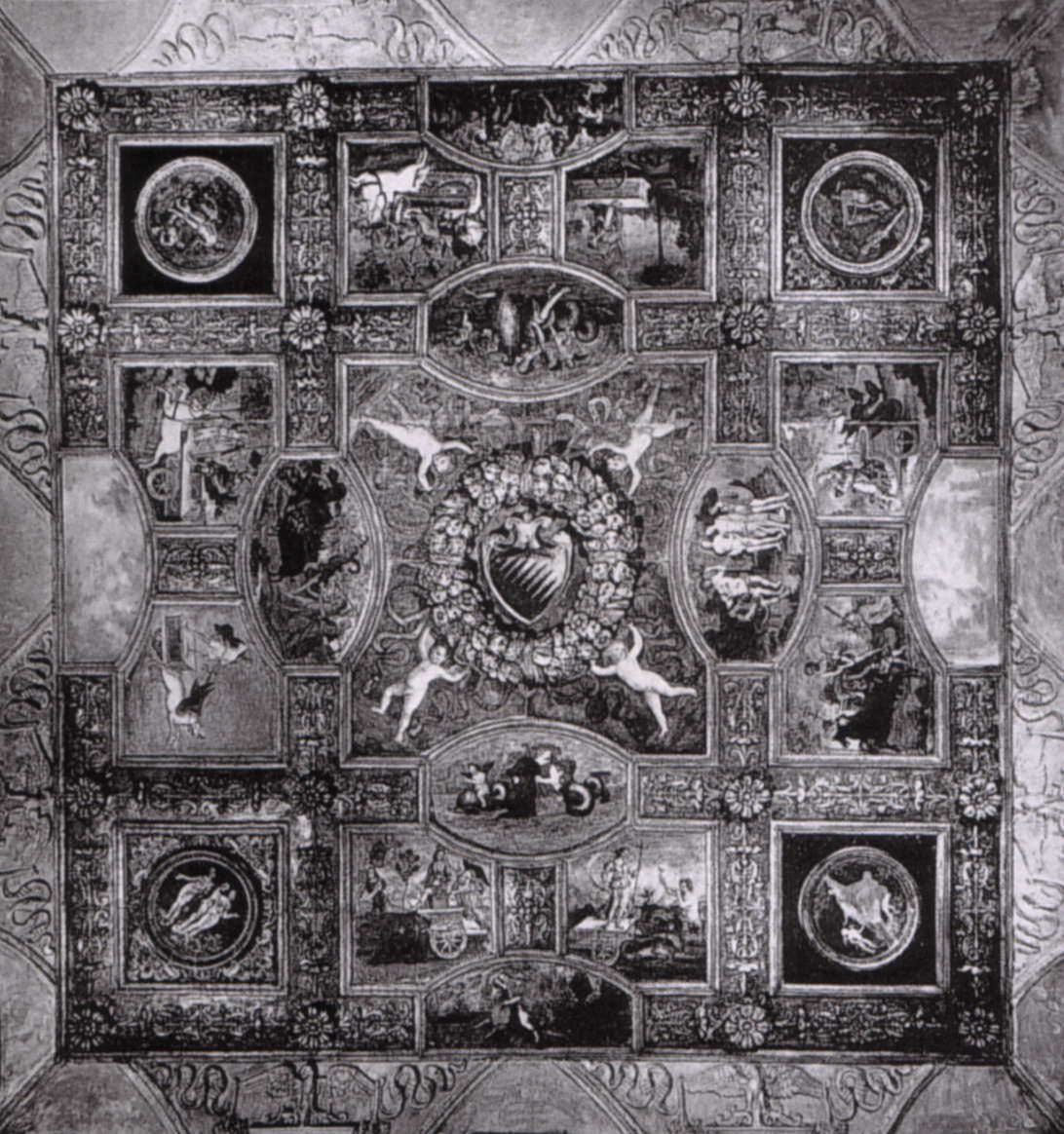 Le plafond de Pinturicchio avant son démembrement