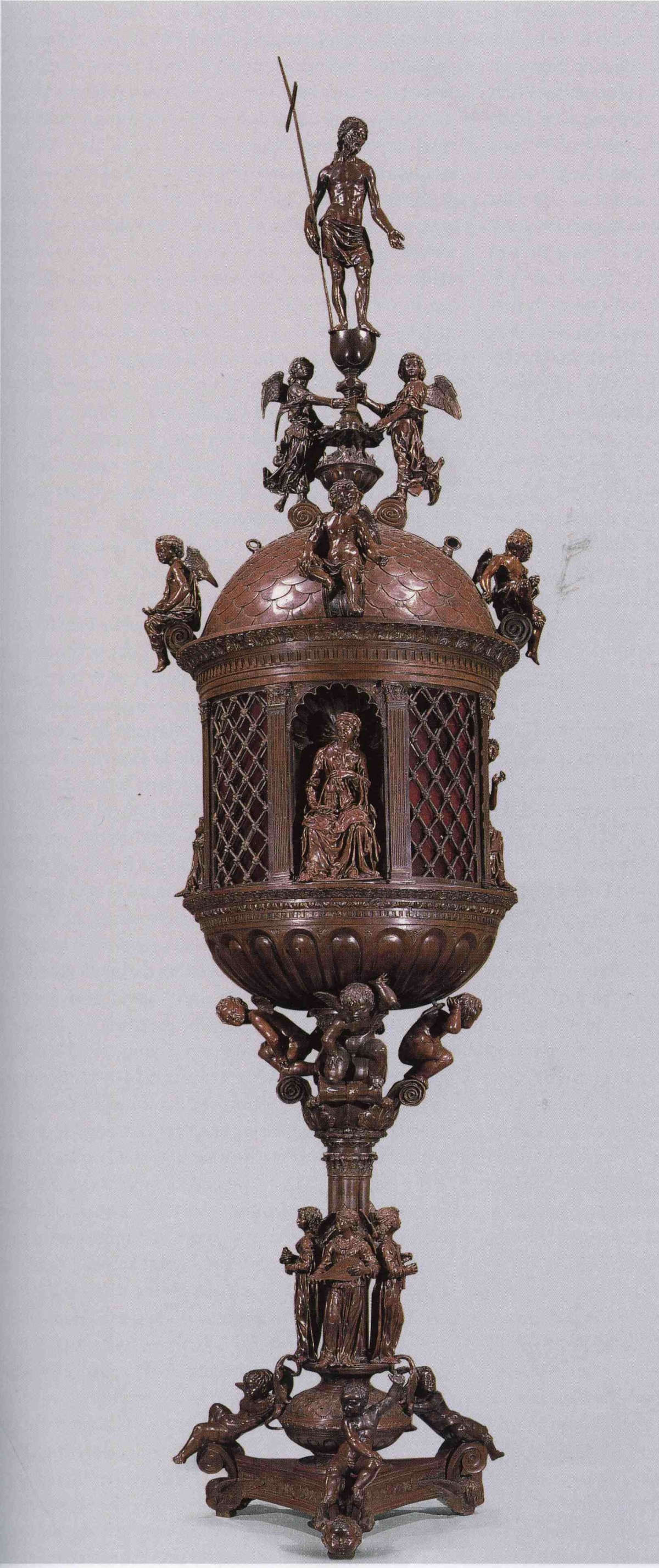Vecchietta, tabernacle eucharistique (1467-1472 ; bronze ; Sienne, cathédrale)