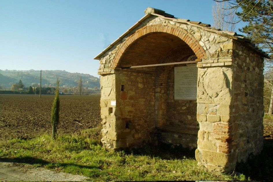 The chapel of Santa Maria della Vittoria in the plain of Anghiari