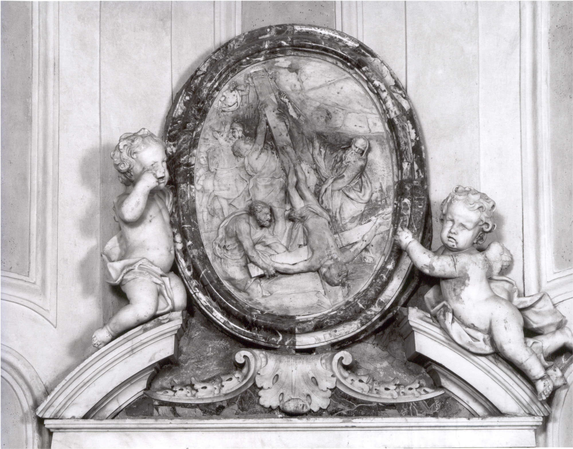 The Crucifixion of St. Peter by Giovanni Baratta