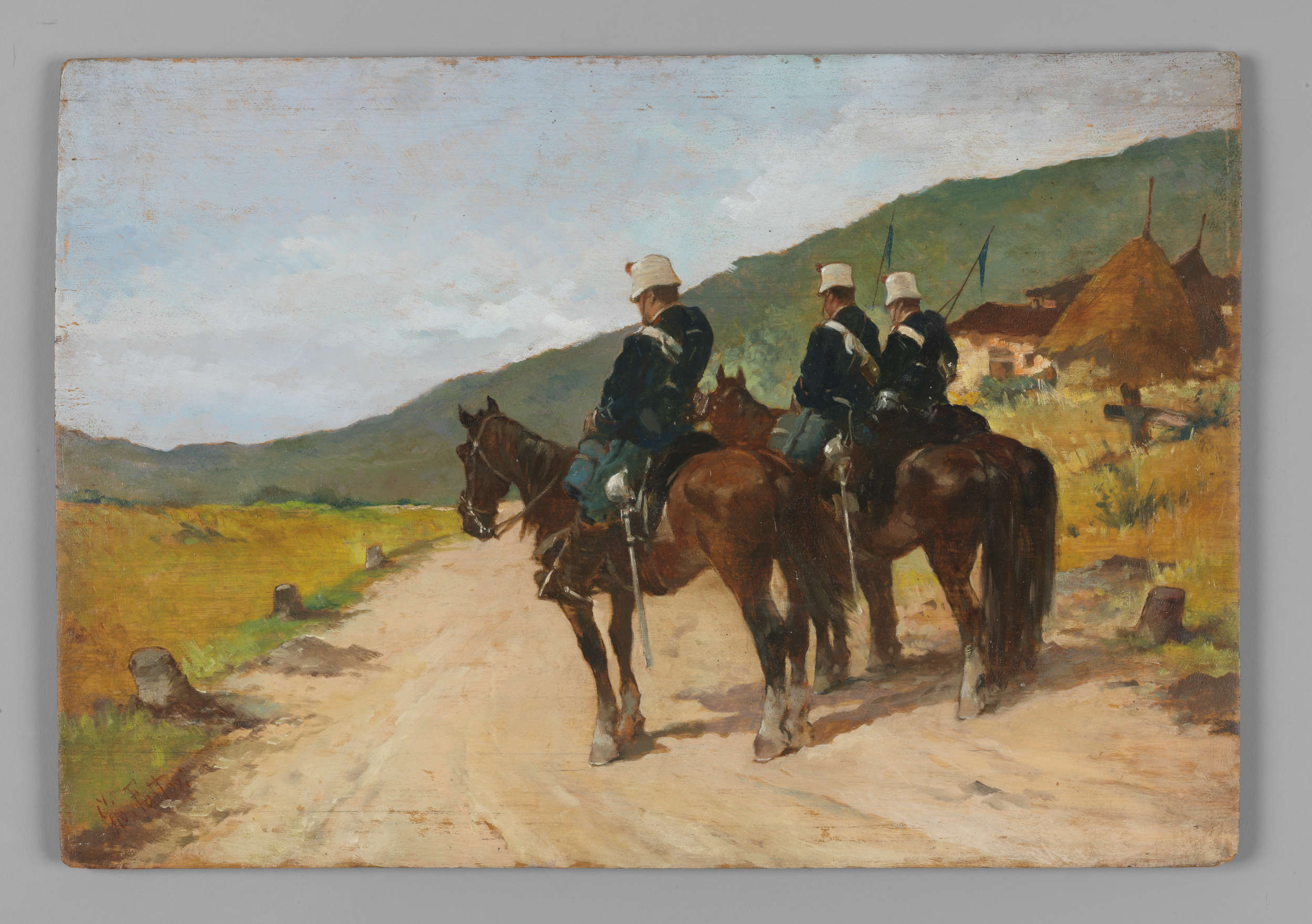 Giovanni Fattori, Lanceros a caballo (hacia 1890)