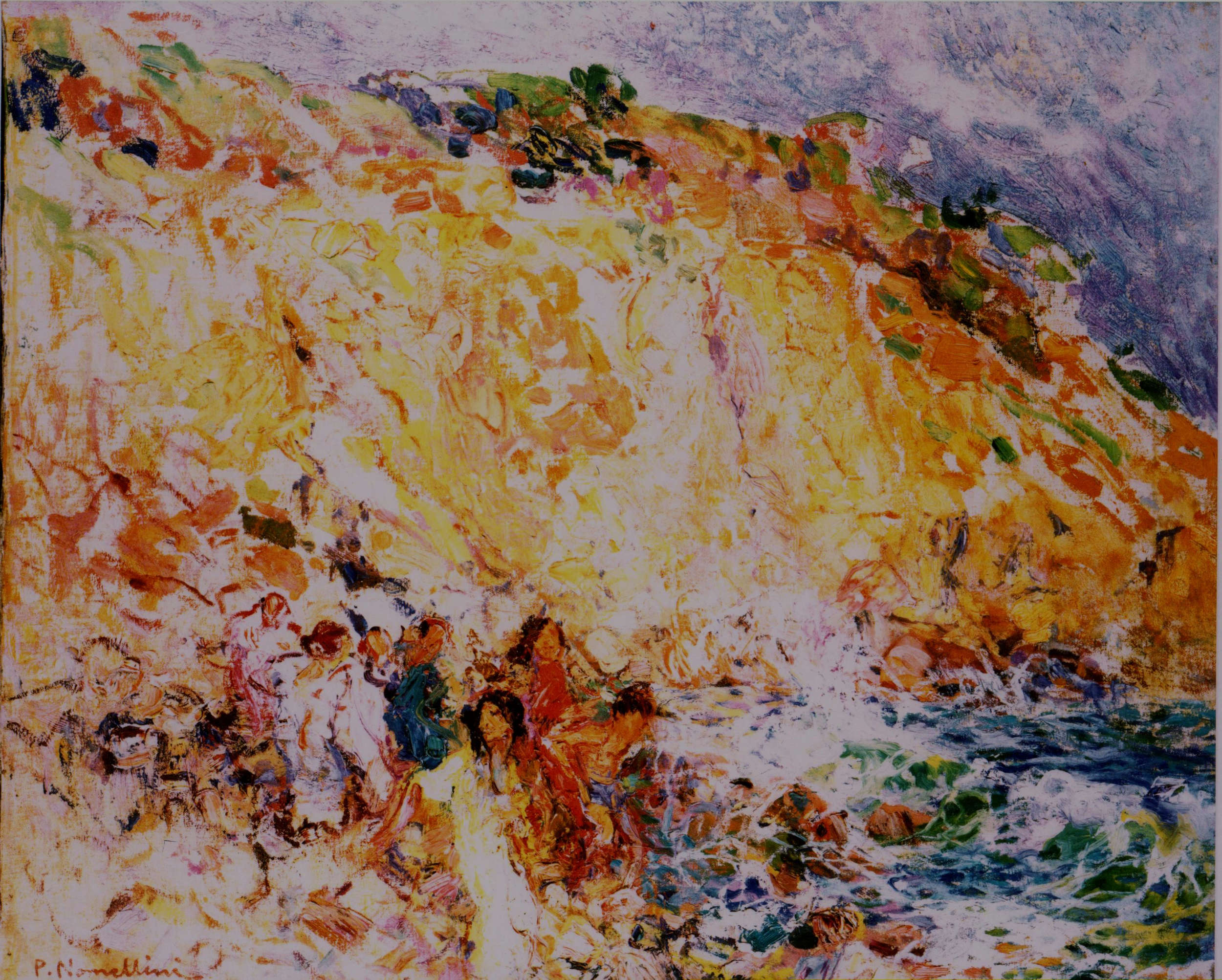 Plinio Nomellini, Bañistas en Quercianella (1924)