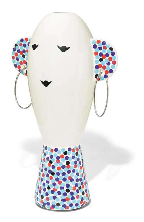 Alessandro Mendini, Vaso Viso (2001; ceramic, 58 x 100 cm, Alessi)