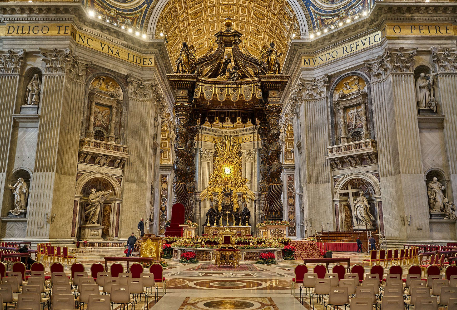 La voûte de la basilique Saint-Pierre