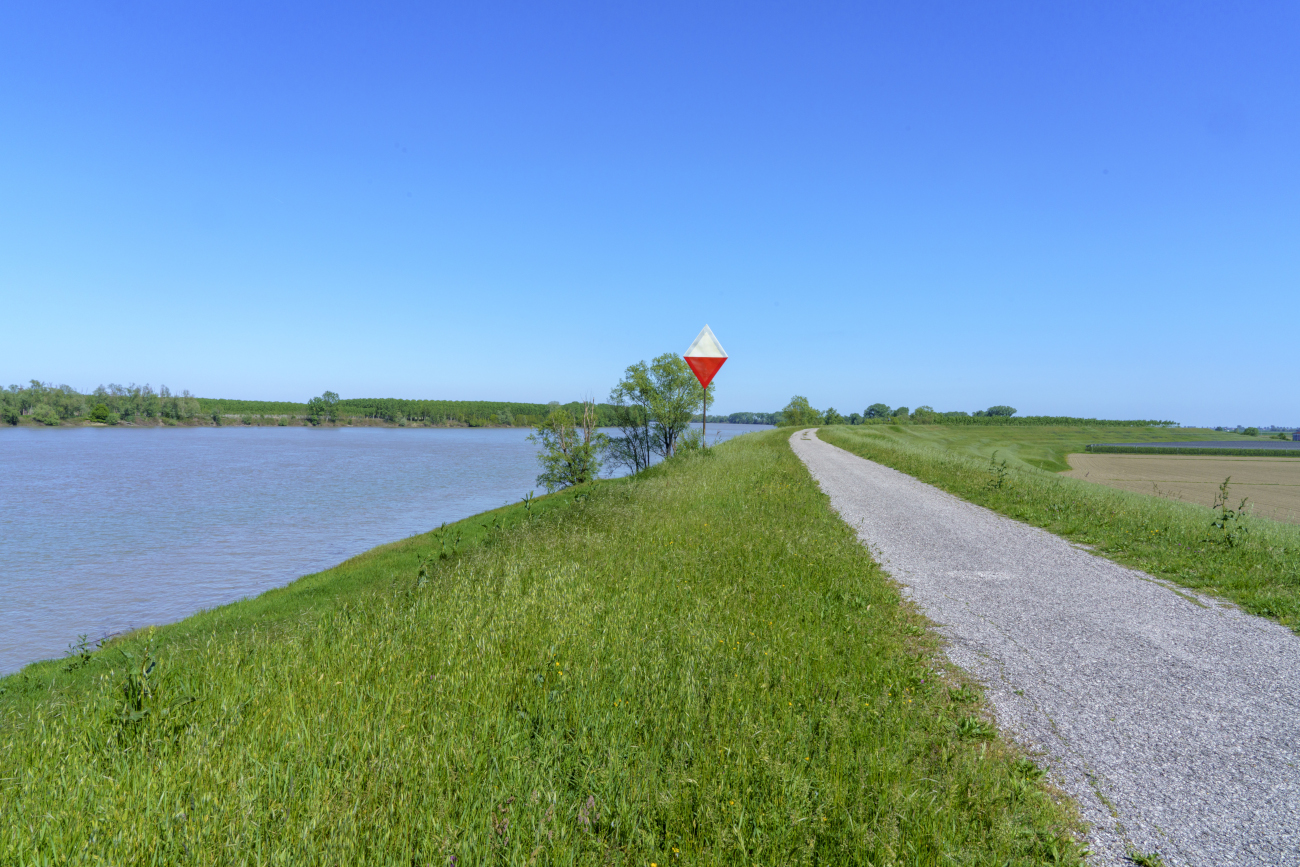 Po right bicycle path. Photo by Visit Romagna