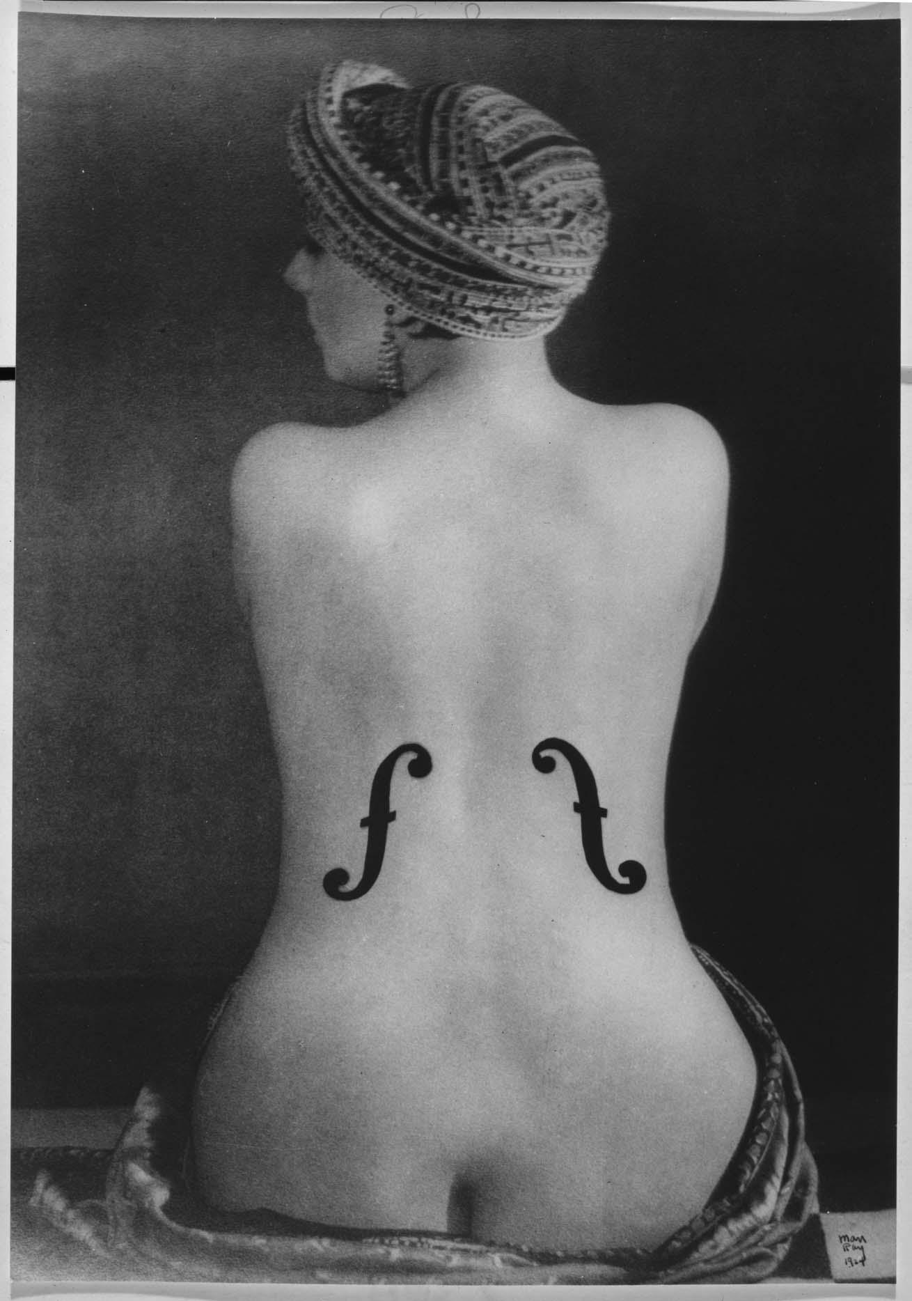 Man Ray, Violon d'Ingres (1924; silver gelatin print on paper, 30 x 20.9 cm; Madrid, Museo Reina Sofía) Man Ray, Violon d'Ingres (1924; silver gelatin print on paper, 30 x 20.9 cm; Madrid, Museo Reina Sofía)