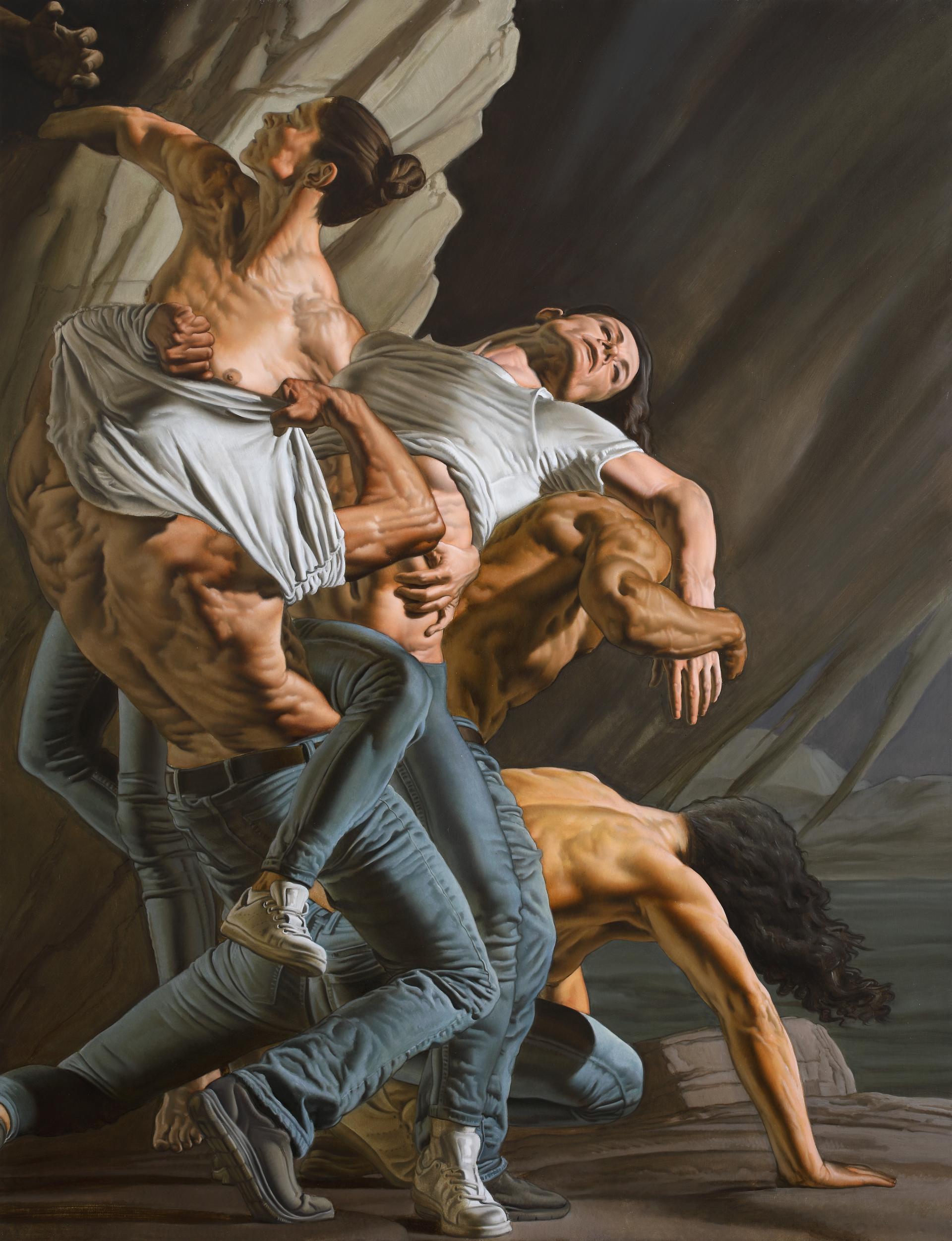 Nicola Verlato, The flood 2 (2023; oil on canvas, 120 x 90 cm) Nicola Verlato, The flood 2 (2023; oil on canvas, 120 x 90 cm)
