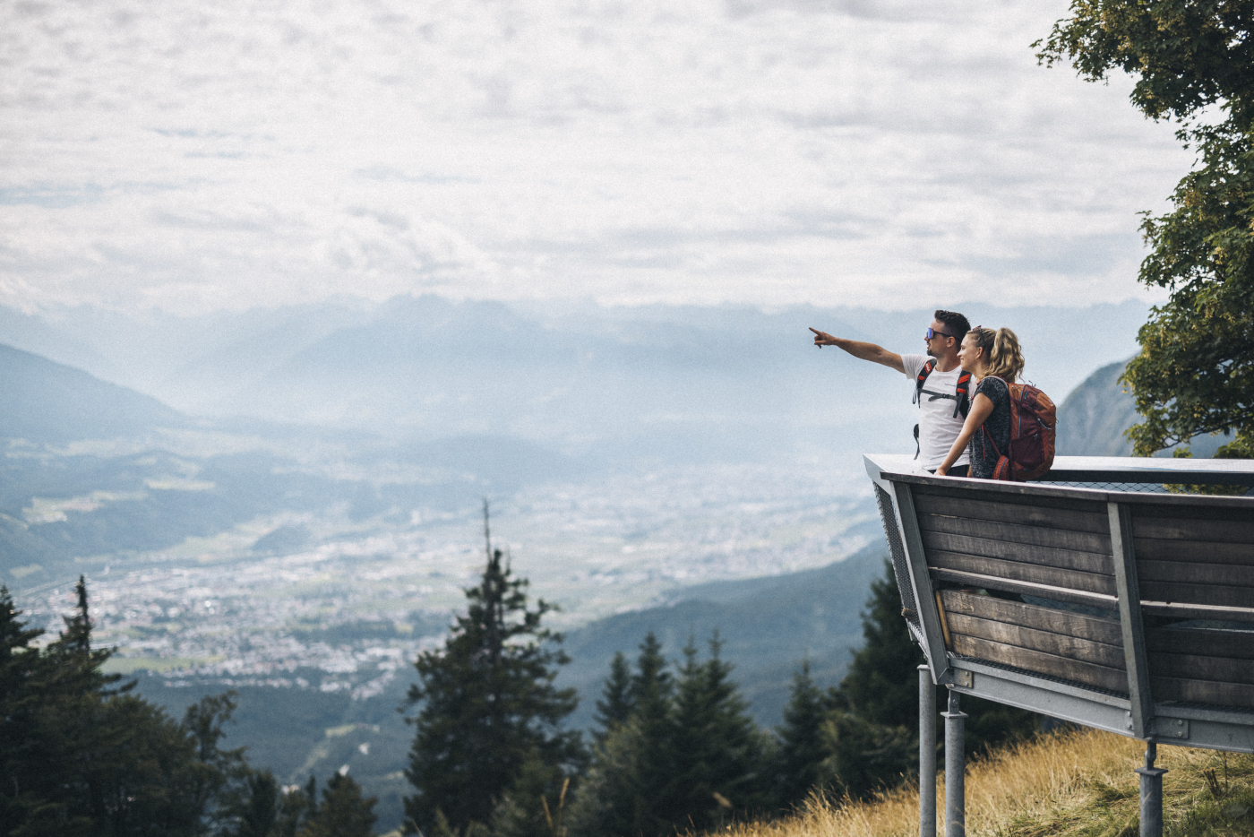 Adlerblick viewing platform in the Karwendel Nature Park. Photo by Simon-Rainer / Tourismusverband Region Hall-Wattens