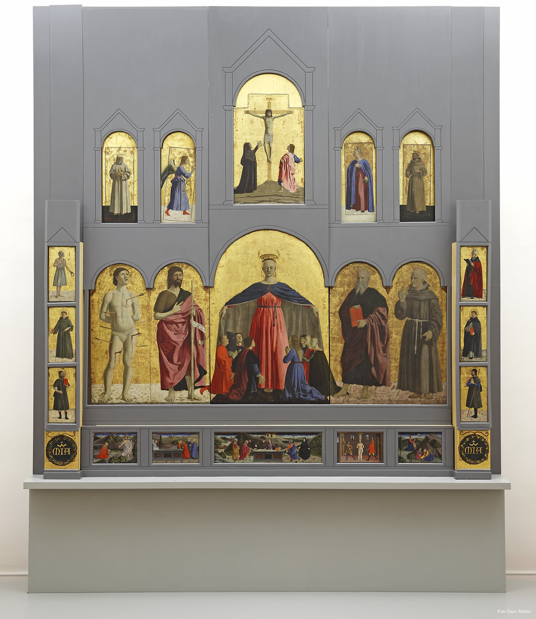 Piero della Francesca, Polyptych of Mercy (1445-1462; oil and tempera on panel, 273 x 330 cm; Sansepolcro, Museo Civico