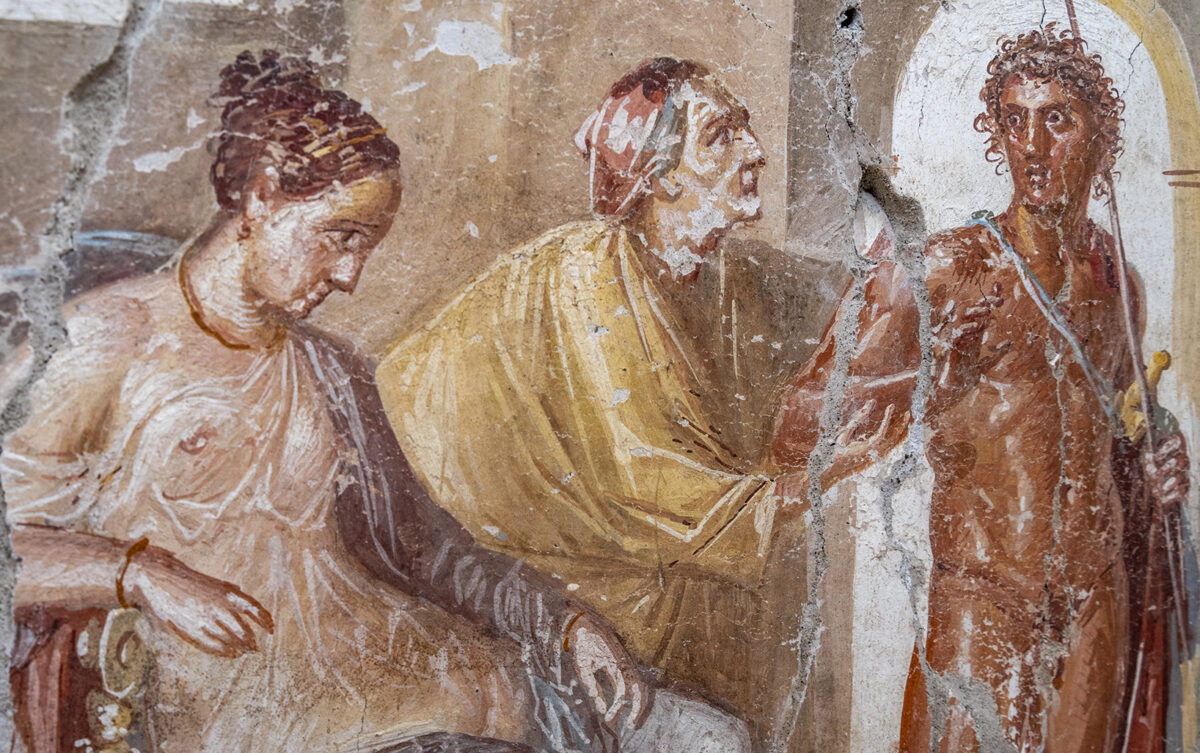 Pompeya, descubrimiento de la Casa de Fedra, una rara domus sin atrio